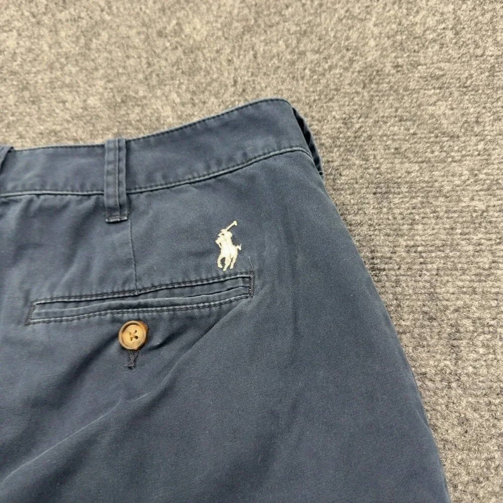 Polo Ralph Lauren Shorts 4 Navy Blue Cotton Chino Classic Preppy Summer Style